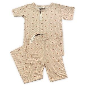 NWY Kate Quinn Honeycomb and Bee Super Soft Kids Pajama Set